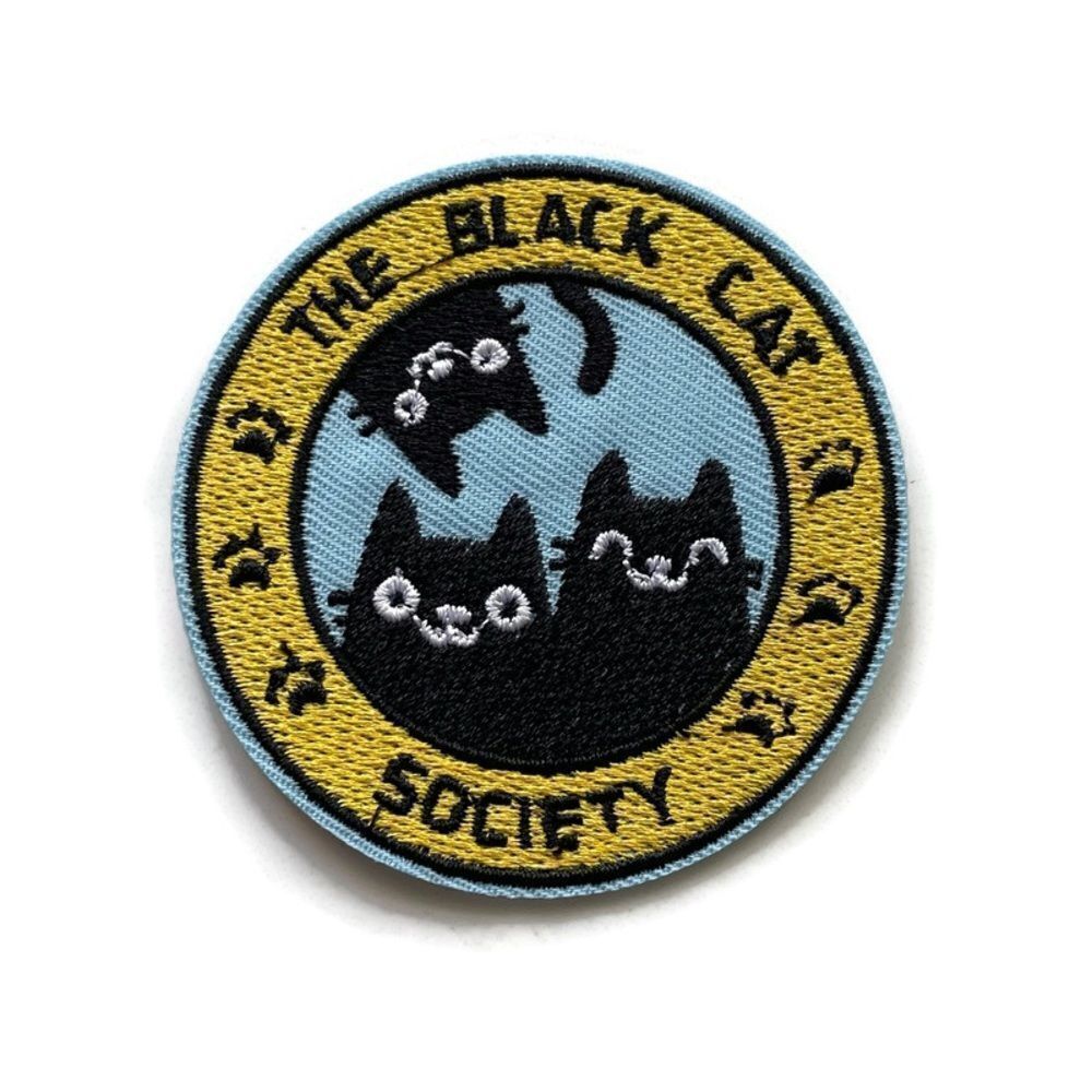 The Black Cat Society Embroidered Emblem Patch